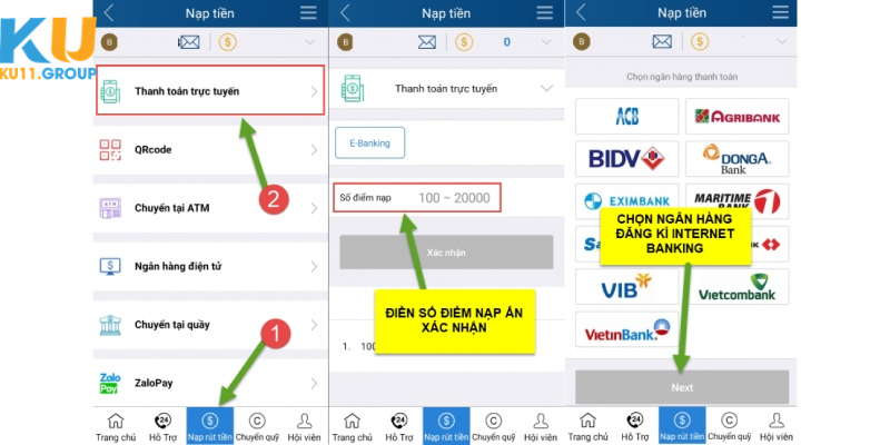 Các bước rút tiền qua điện thoại vô cùng đơn giản