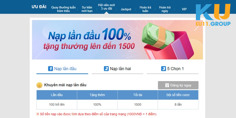 Sân chơi đang có nhiều ưu đãi khủng cho toàn bộ thành viên